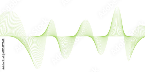 Abstract Background, Transparent Waved Lines. eps10