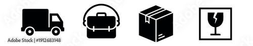 Shipping and Logistics Icons Set