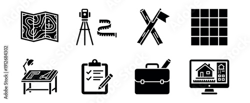 Architecture and Planning Icon Set