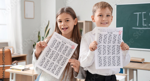 Happy pupils with results o...