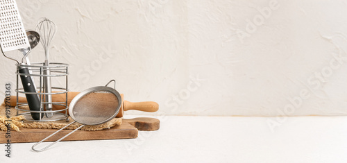 Wooden board with metal sie...