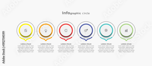 Presentation business abstract background infographic template colorful