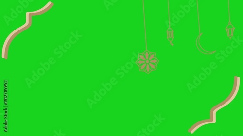 Ramadan animation of swinging lanterns. islamic background design for ramadan kareem. Ramadan Mubarak. ramadan kareem
