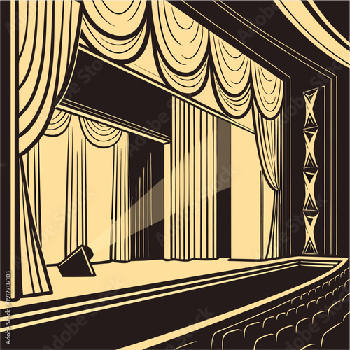 curtains in the window