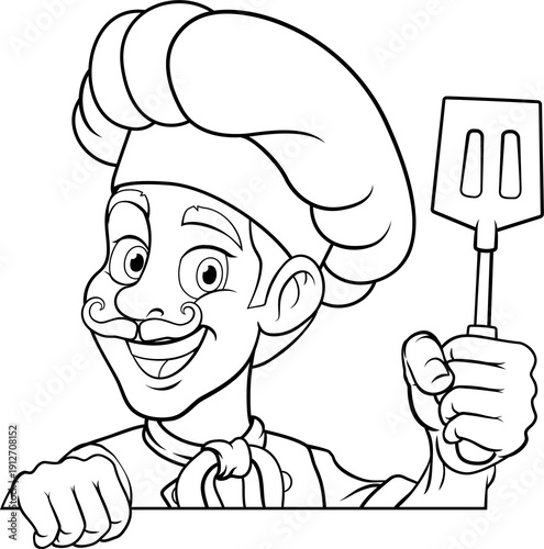 A chef, barbecue cook or ba...