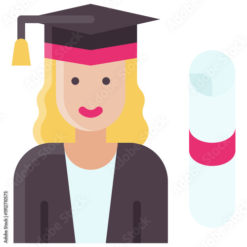 Female Graduate with Diploma