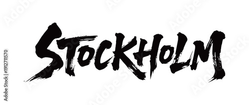 Canvas Print STOCKHOLM Handwriting