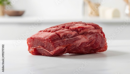 Wallpaper Mural New uncooked beef oxtail on a light surface Torontodigital.ca