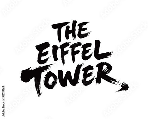 THE EIFFEL TOWER Handwriting
