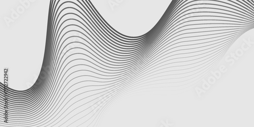 Abstract vector background with black wavy lines. EPS10
