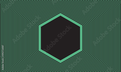 3D black green techno abstract background overlap layer on dark space with glowing lines decoration.