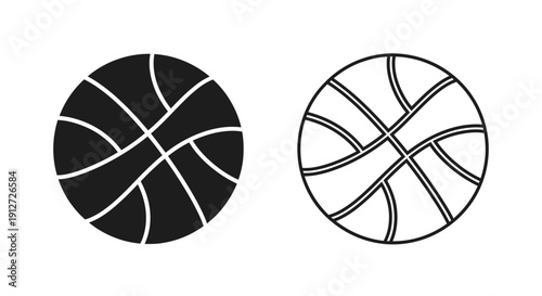Basketball design elements, vector art, sports graphics, creative concepts, digital artwork Vector