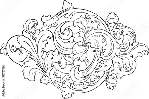 A simple white background with a solitary purple abstract shape