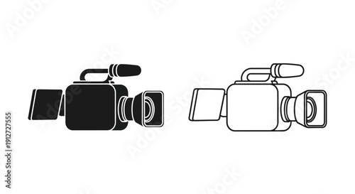 Vintage camera collection - retro photography equipment - classic film cameras Vector