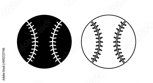 Black and white baseball icon design vector illustration sports equipment Vector