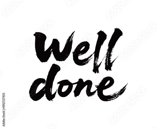 well done Handwriting
