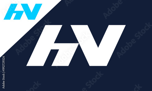 HN HA or HV logo symbol