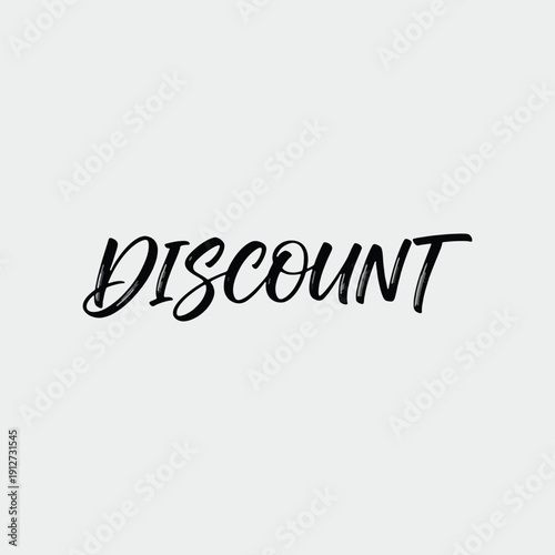 Discount Sign on White Background