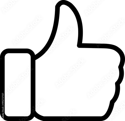 Black like icon - outline