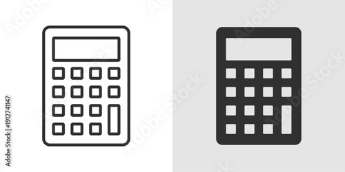 Business Calculator Icon representing financial calculations, accounting, budgeting, business analytics, and expense management.