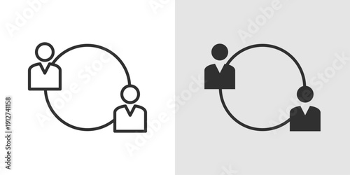Business Coach Icon representing mentorship, leadership guidance, strategic planning, entrepreneurial support, and professional development.