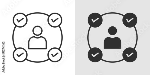 Business Collaboration Icon representing teamwork, partnership, joint projects, corporate cooperation, and collaborative workflows.