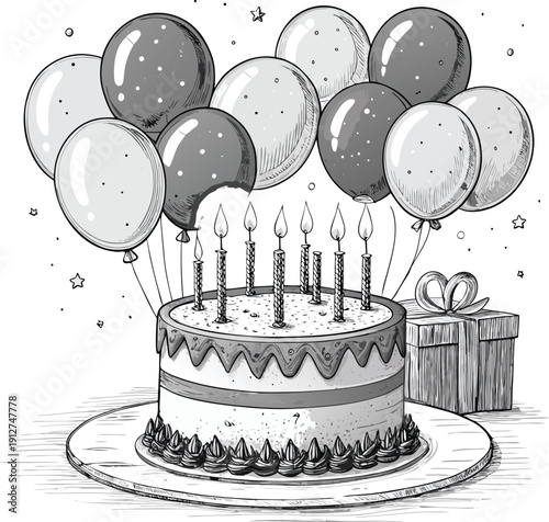 birthday---birthday-cake-with-candles--balloons-ari.eps