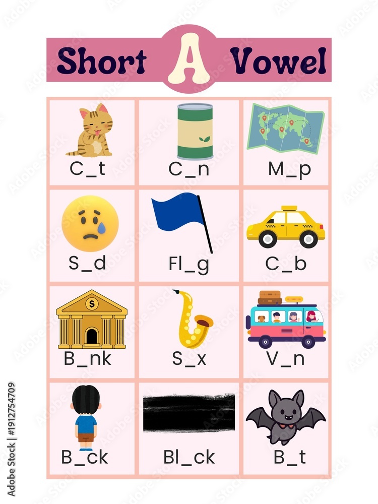 Obraz premium Short vowel