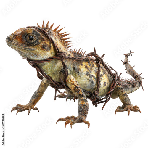 Spiked Iguana Side Pose