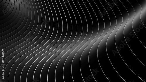 Black background with wavy ...