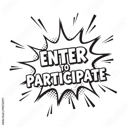 Contest and Giveaway Promotional Text Logo Set Vector Illustration