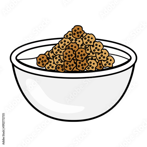 Bowl of Cereal with Milk