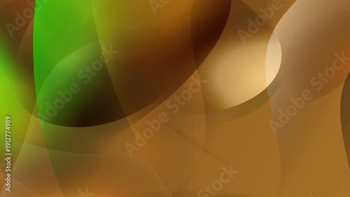 Abstract Green and Brown Motion Graphics.