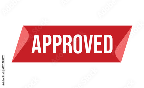 Red Approved Stamp Text on White Background 3