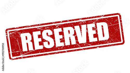 Reserved red stamp