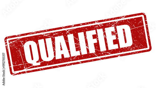 Qualified red stamp