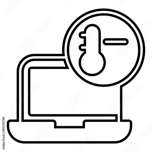 Cool temperature computer icon