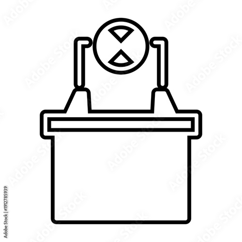 Battery and lamp icon