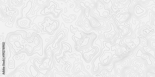 Outdoor Exploration Style Black and White Geographic Terrain Height Pattern
Seamless Elevation Contour Line Texture in Vintage Cartography Theme