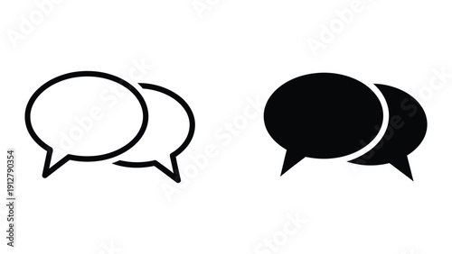 Speech Bubbles Icon Set
