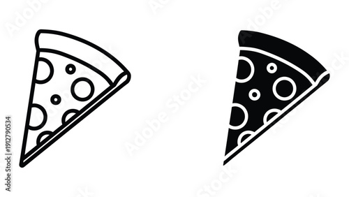 Pizza slices illustration
