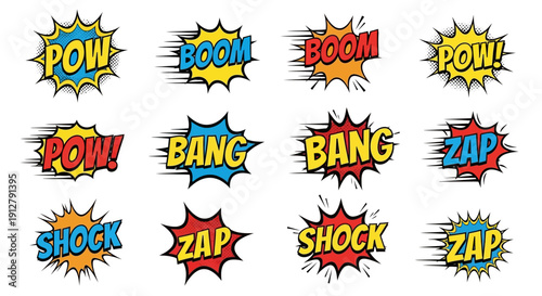 Comic Book Sound Effects Collection: POW, BOOM, BANG, ZAP, SHOCK
