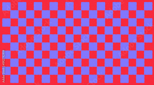 Textured Red and Blue Checkerboard Pattern