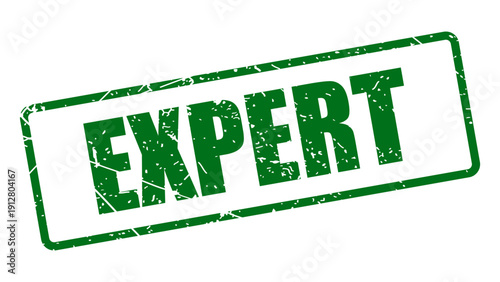 Expert stamp with grunge texture