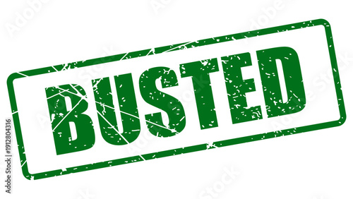 Busted stamp with grunge texture