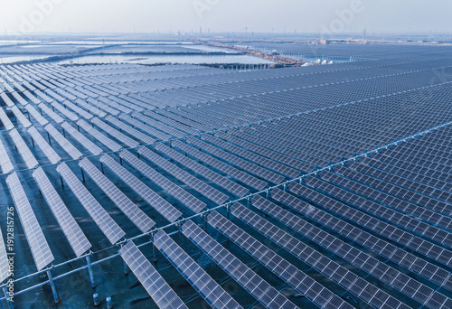 Drones capture large-scale photovoltaic panels on site