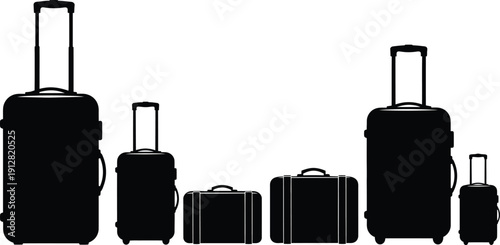 Collection of various sized suitcases and luggage