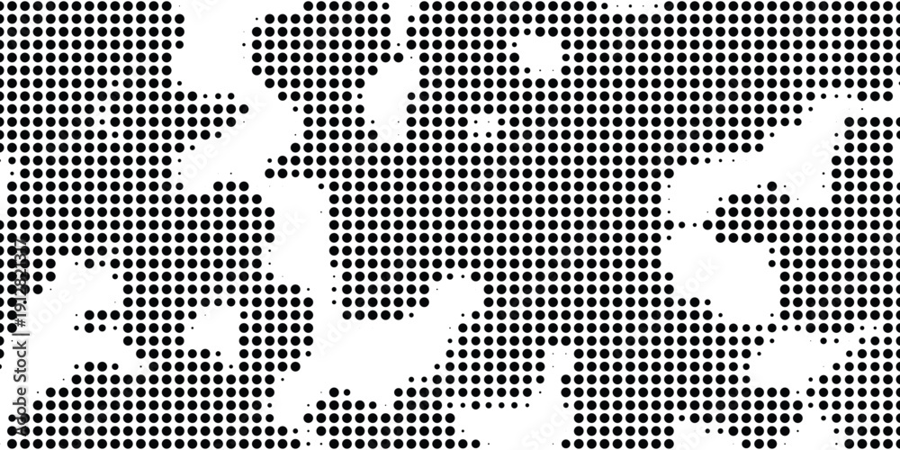 Fototapeta premium Halftone dotted abstract background. Grain gradient texture background with dots. Noise Stipple pointillism pattern. Sand, grain, grunge stipple effect. Abstract texture, vector illustration. modern