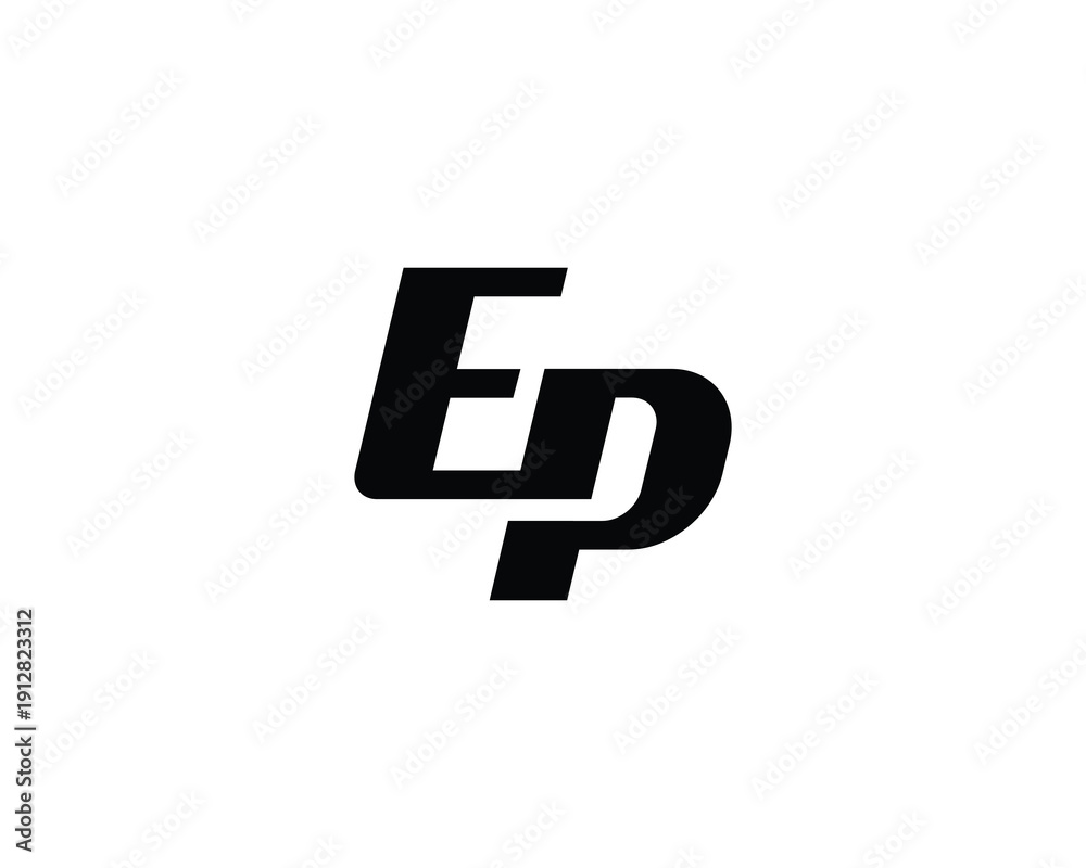 Obraz premium EP Logo Design. EP