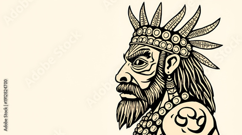 VIXE, typical expression from northeastern Brazil. woodcut style.